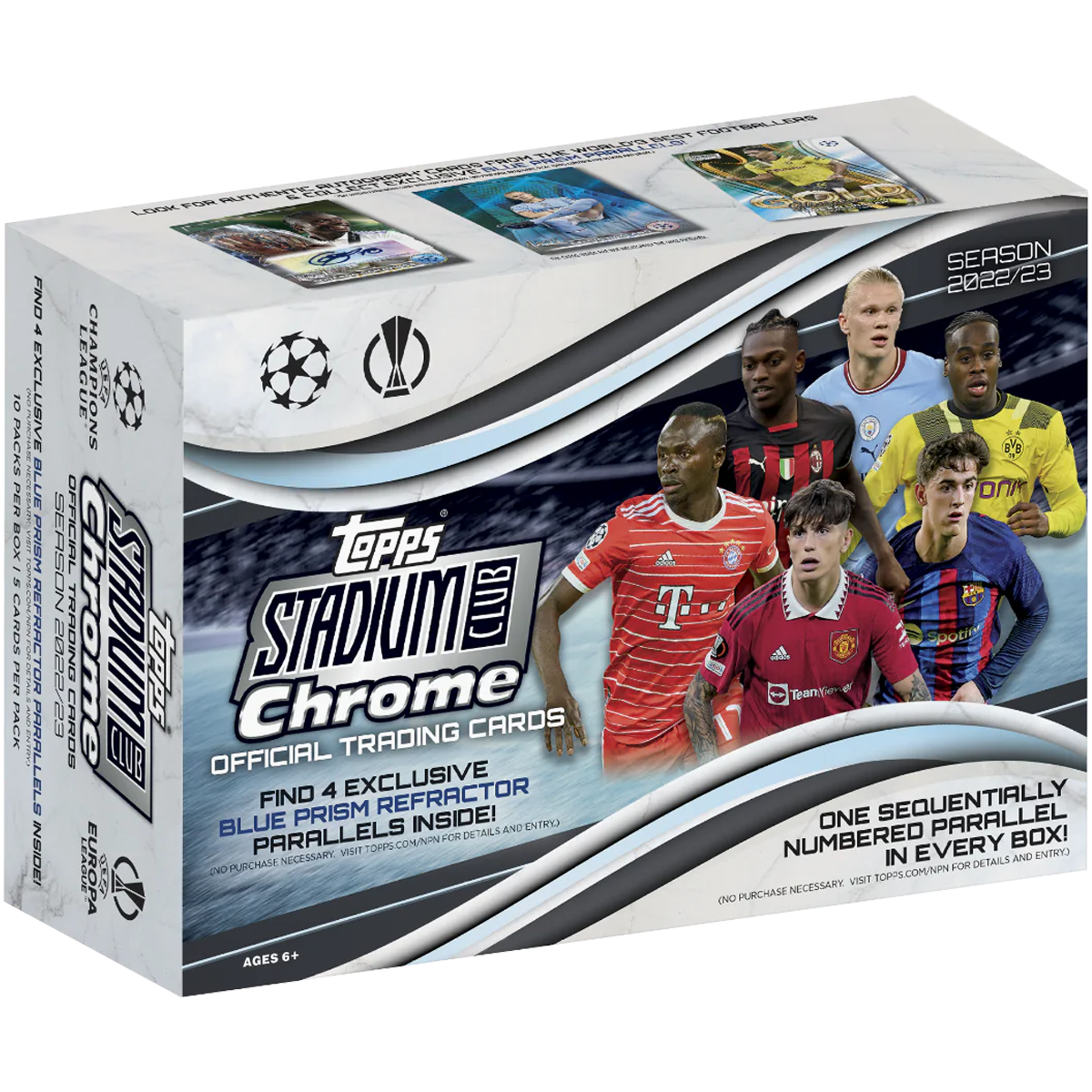 RTB - 10x Topps Stadium Club Chrome UEFA Club Competitions Soccer 2022/23 Giant