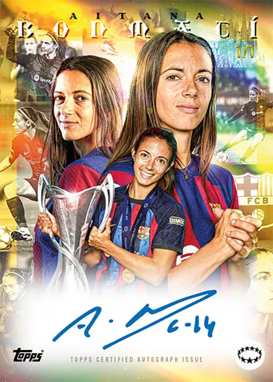 Topps Platinum UEFA Womens Champions League Altana Bonmati Curated Set 2023/24 – Bild 9