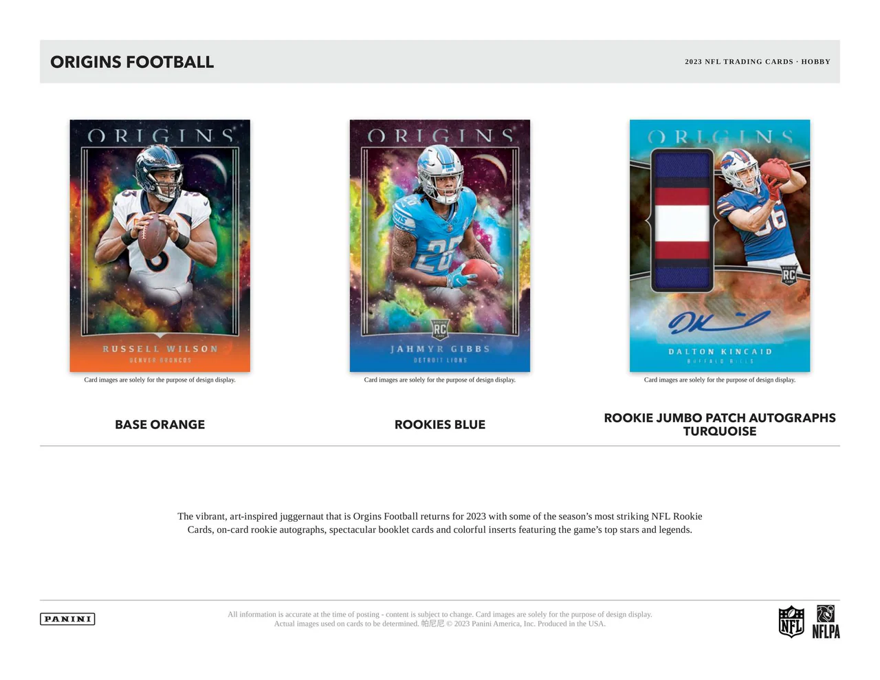 Panini Origins Football 2023 – Bild 2