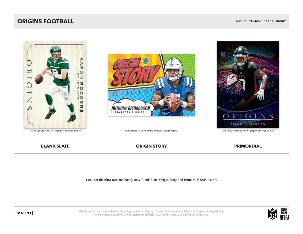 Panini Origins Football 2023 – Bild 3
