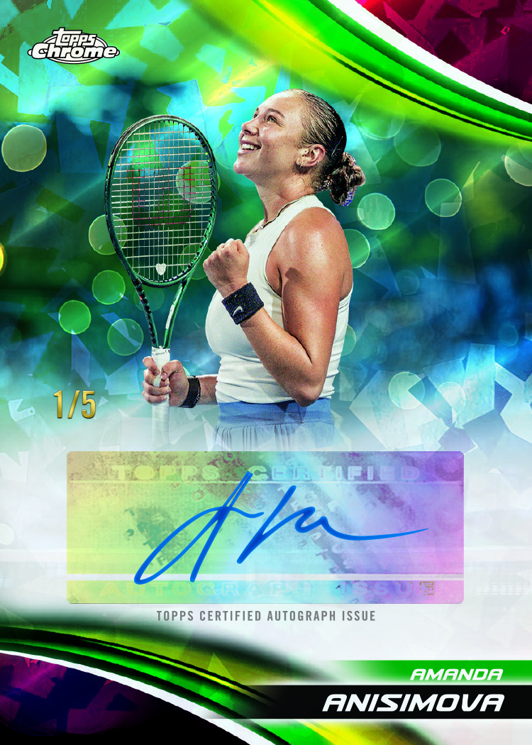 Topps Chrome Tennis Sapphire 2025 – Bild 4